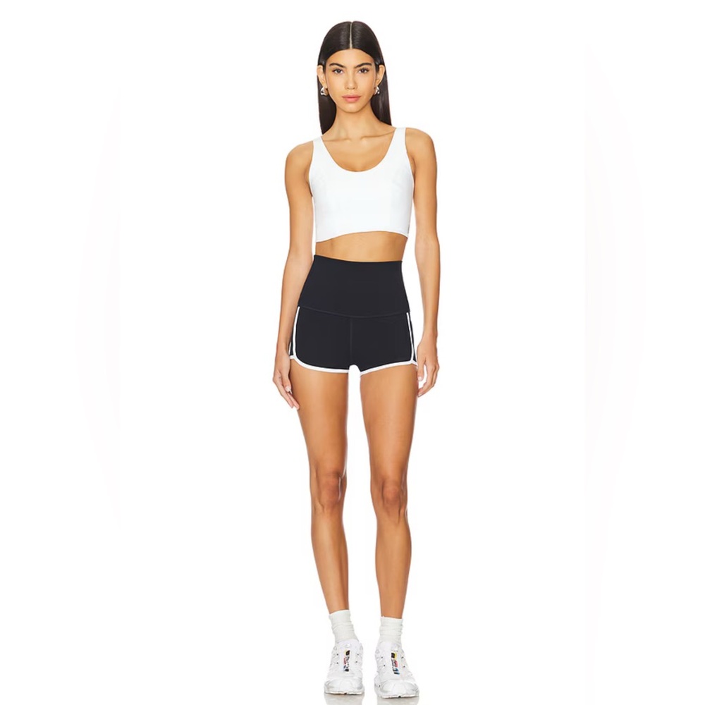free people “island time” stretchy black shorts